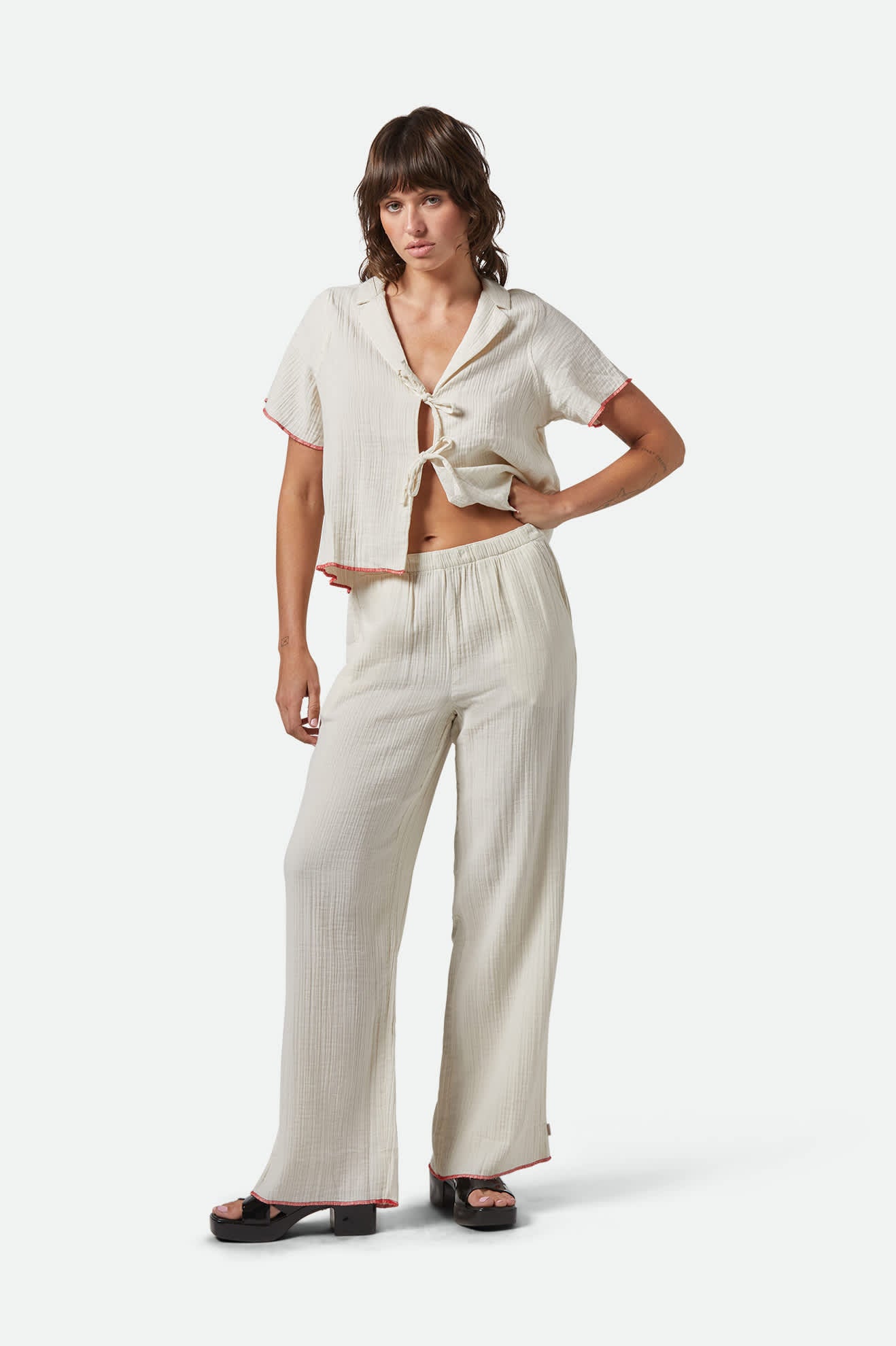 Wandering Hudson Lounge Pant - Off White - Image 4