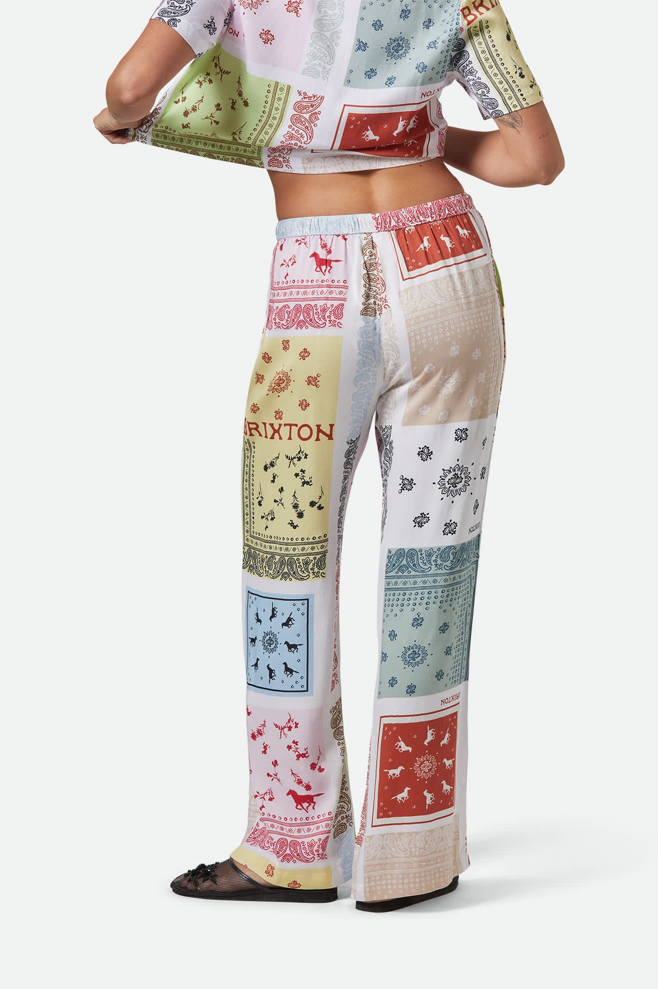 Silky Hudson Lounge Pant - Multi Color Bandana - Image 6